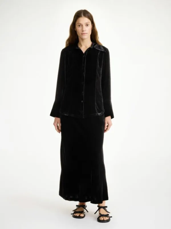 Online Rosiannas Samtbluse Hemden